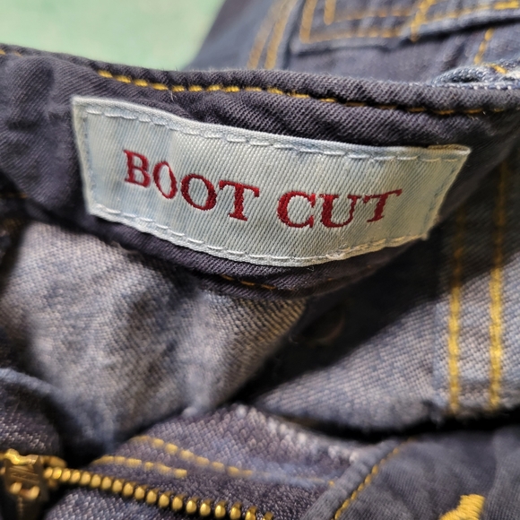 Banana Republic Dark Wash Bootleg Jeans Size 10 - Picture 4 of 6